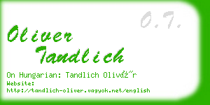 oliver tandlich business card